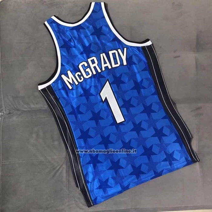 Maglia Orlando Magic Tracy McGrady #1 Mitchell & Ness 2000-01 Blu